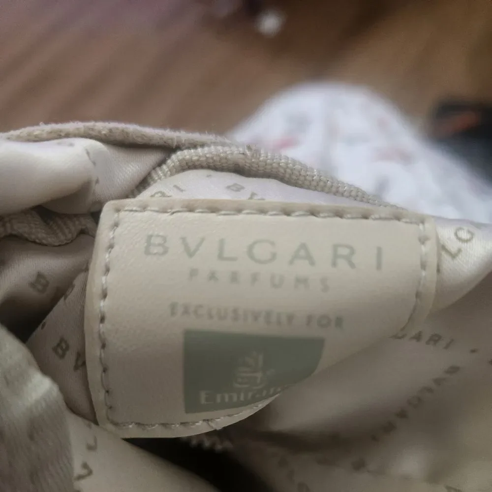 Bvlgari Cream Drawstring Bag